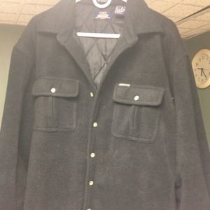 Men's Black Quilted Lined Jacket by Dickie