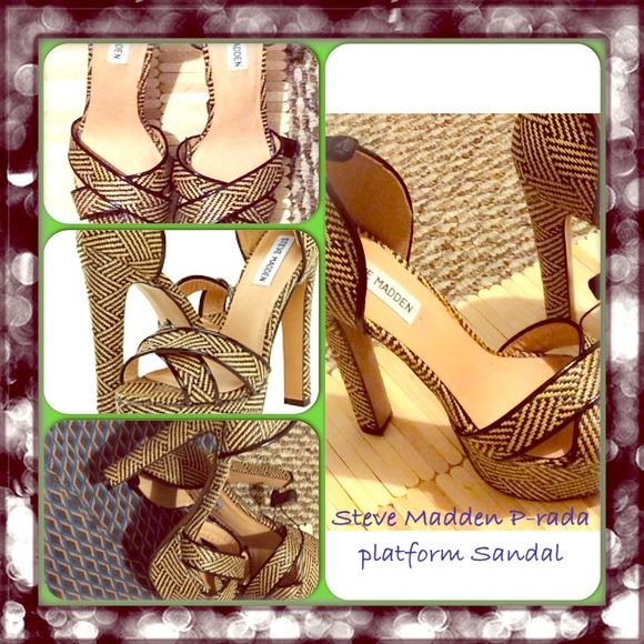 Steve Madden P-rada Platform Sandals NWOT