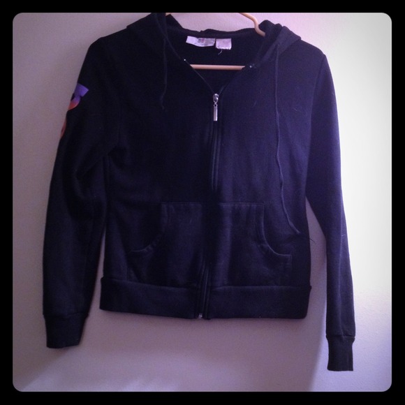 Black peace hoodie