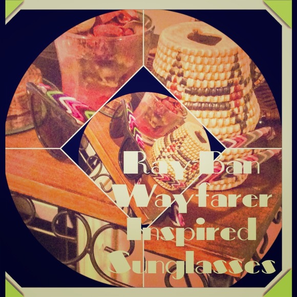 Rare Print Wayfarer Style Sunglasses