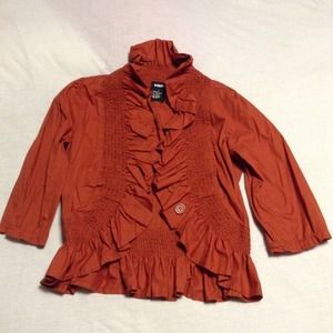 ‼️Price cut✨Cropped ruffle top