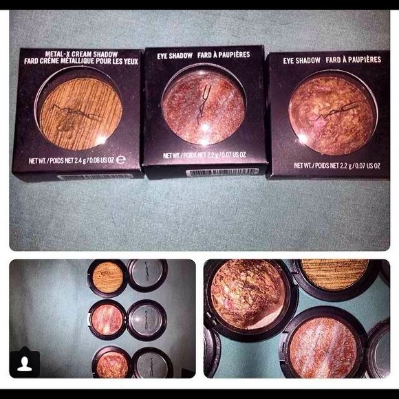 2 mac shadows and the second pic plus 3 lip stick
