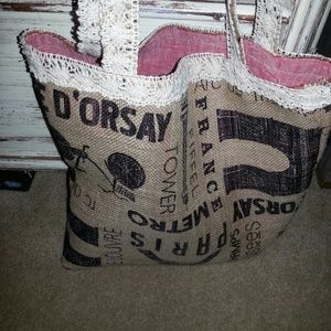 Burlap tote