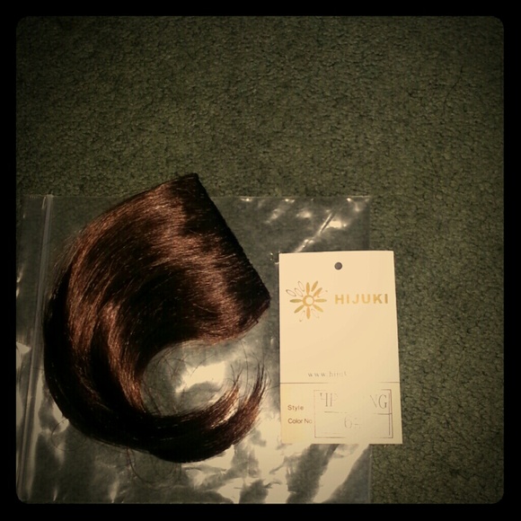 Faux side swept bangs