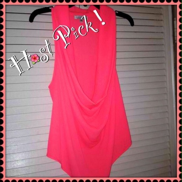 💥HOST PICK💥 Neon coral blouse