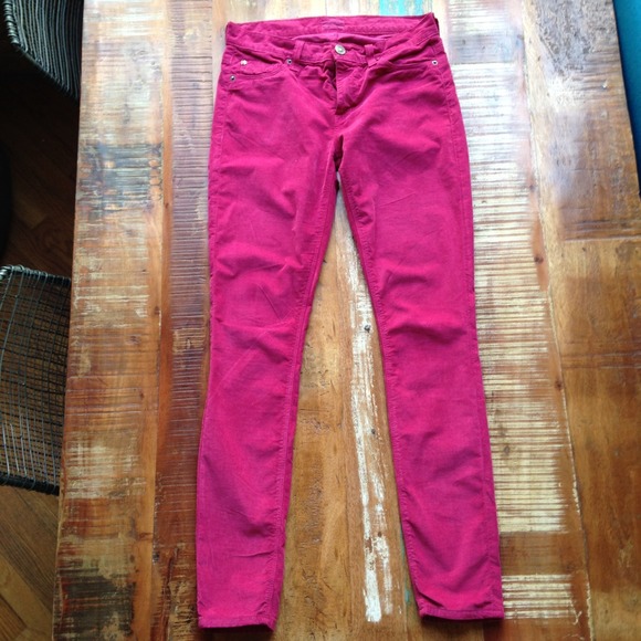 Hudson 'Nico' mid-rise super skinny corduroy pants