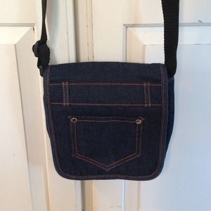 Denim crossbody bag