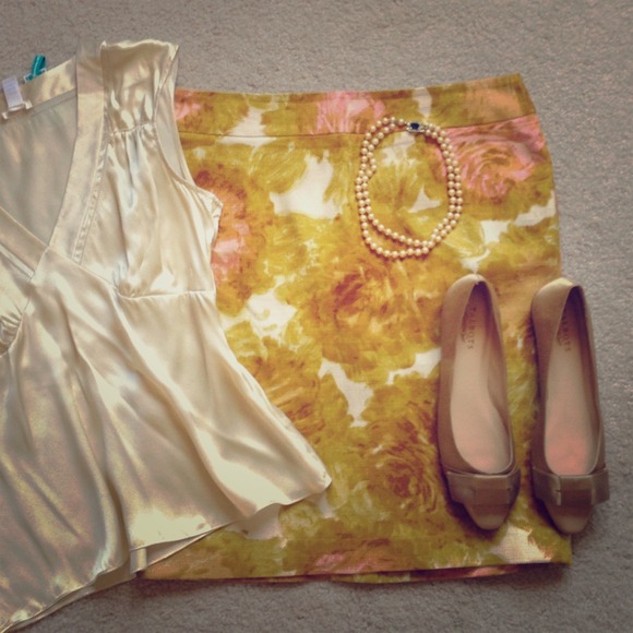 Talbots Dresses & Skirts - 🎉HOST PICK🎉Talbots canvas weave silk skirt