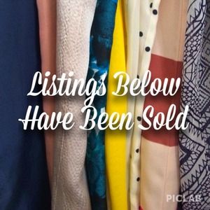Listings Below Have Been Sold