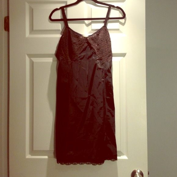 Vintage black slip dress