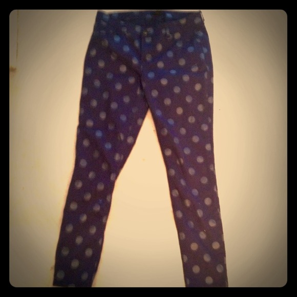 Polka Dot Skinny Jeans