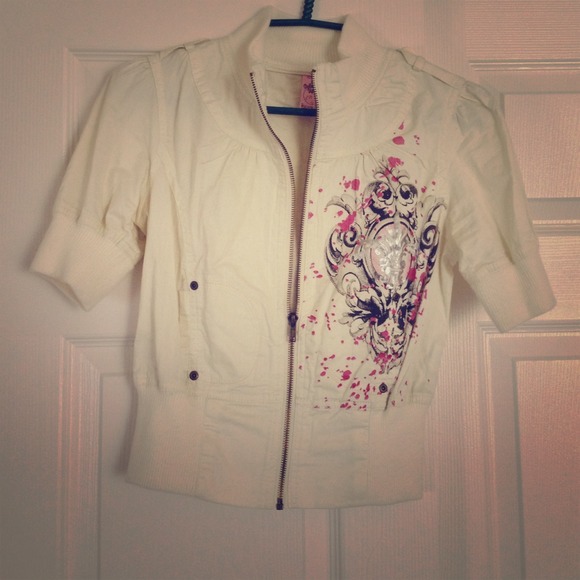Jacket and black and grey stripped shirt bundle