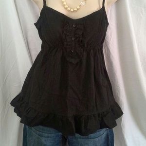 ★★REDUCED★★Black Eyelet Baby Doll Cami