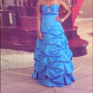 Blue prom dress