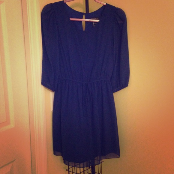 Navy Dress - 6 Petite