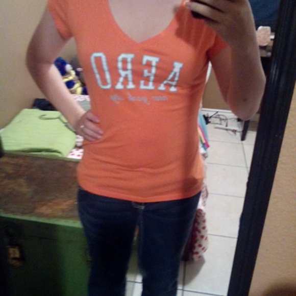 Orange Aeropostale Shirt - Picture 1 of 1