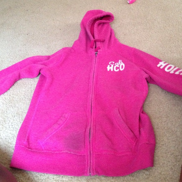 Pink Hollister hoodie