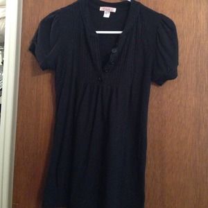Black shirt with buttons