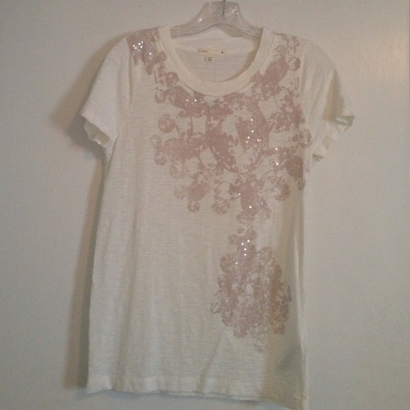 Sparkle detailed J. Crew top - brand new!
