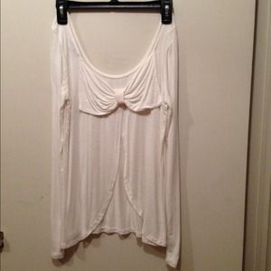 Charlotte Russe bow back top