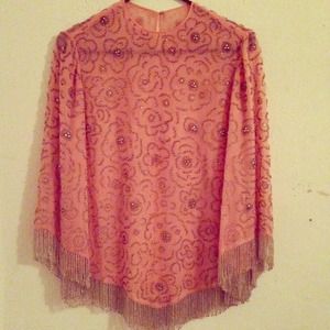 Beaded long sleeve shirt