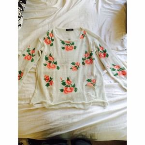 Floral sweater!