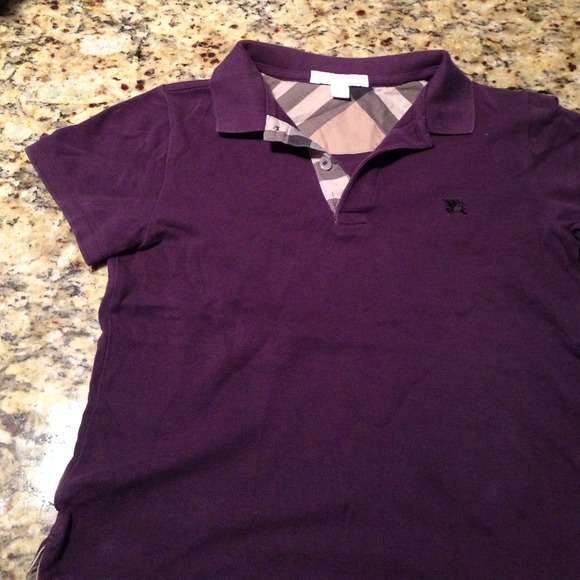 Boys burberry polo