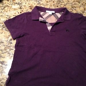 Boys burberry polo