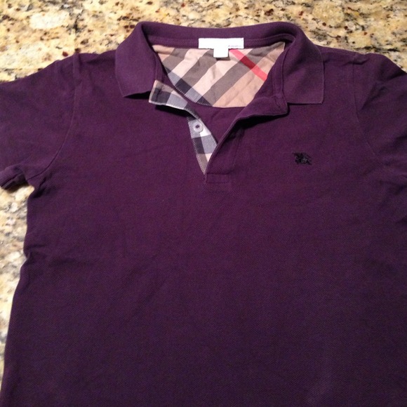 Boys burberry polo
