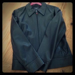 Gap Black Leather Jacket