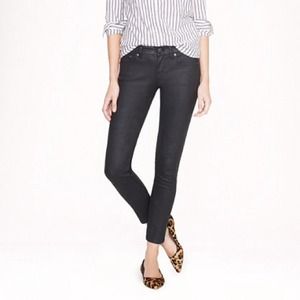 JCrew Toothpick Coated Jeans