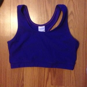 Dark purple sports bra