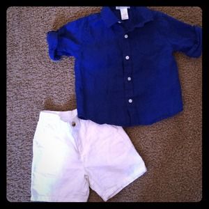 BUNDLE!!! Linen shorts and shirt