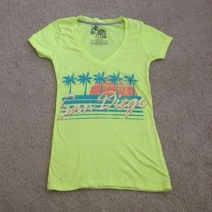 Colorful v neck tank