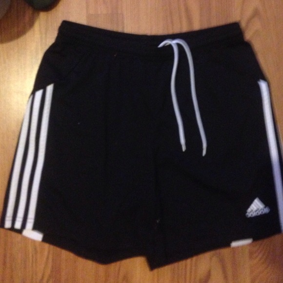 Black and White Adidas work out shorts