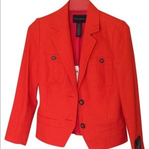 Brand new Banana republic orange blazer size 8 😍