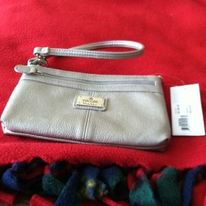 Metallic wristlet