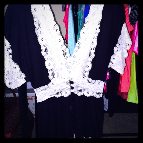 Black and white flowing shirt