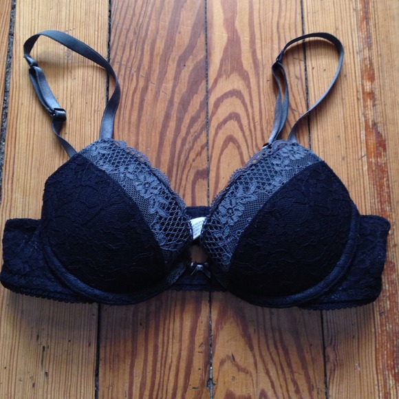 32a push up black lace bra