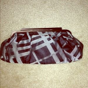 Banana Republic Clutch. Black and gray.