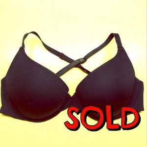 🚫SOLD🚫PINK 32DD Adjustable Black Bra