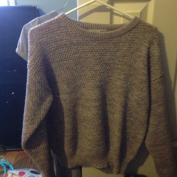 Grey and pink sweater