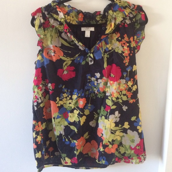 Ann Taylor Floral Blouse