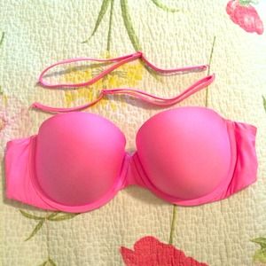 Strapless Pink 34D Bra