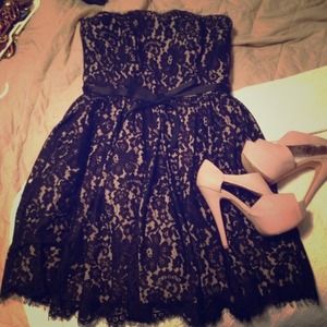 💥REDUCED!! BNWT Black/Nude Party dress sz 10