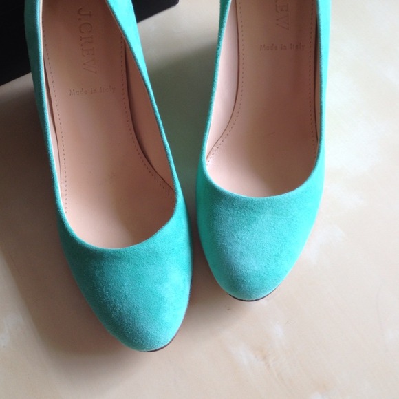 SOLD******Jcrew Martina suede wedges - Picture 2 of 4
