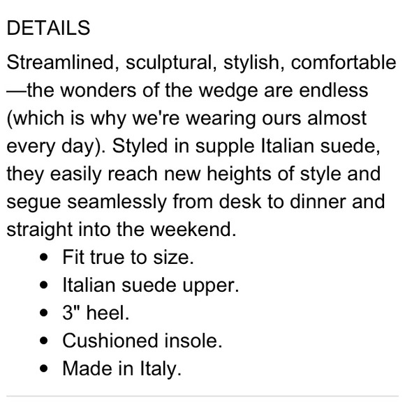 SOLD******Jcrew Martina suede wedges - Picture 4 of 4