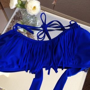 ☀️☀️Fringe blue bikini