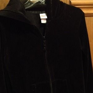 Black velvet like jacket