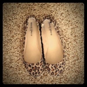 Animal print flats